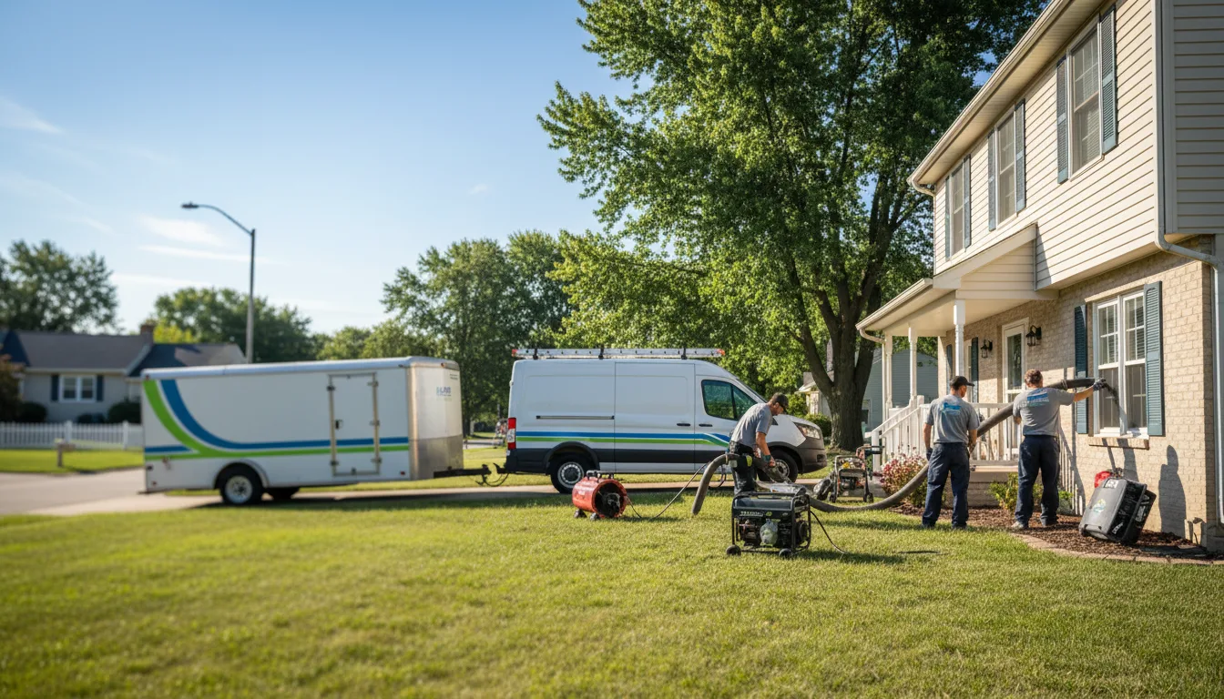 Flooded Basement Restoration And Cleanup With Repair in Greens Fork, IN near me